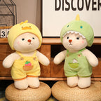 Adorable Animal Costume Bear Plush Toy - Soft Stuffed Bear in Cute Outfits (25cm/35cm)