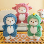 Adorable Animal Costume Bear Plush Toy - Soft Stuffed Bear in Cute Outfits (25cm/35cm)