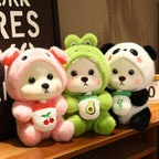 Adorable Animal Costume Bear Plush Toy - Soft Stuffed Bear in Cute Outfits (25cm/35cm)