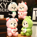 Adorable Animal Costume Bear Plush Toy - Soft Stuffed Bear in Cute Outfits (25cm/35cm)