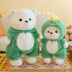 Adorable Animal Costume Bear Plush Toy - Soft Stuffed Bear in Cute Outfits (25cm/35cm)