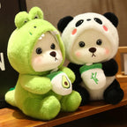 Adorable Animal Costume Bear Plush Toy - Soft Stuffed Bear in Cute Outfits (25cm/35cm)
